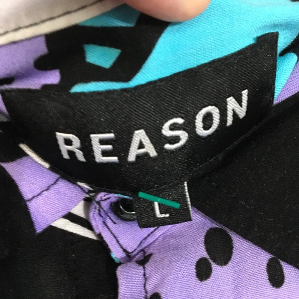 Reason 90s vibe Button down Shirt
